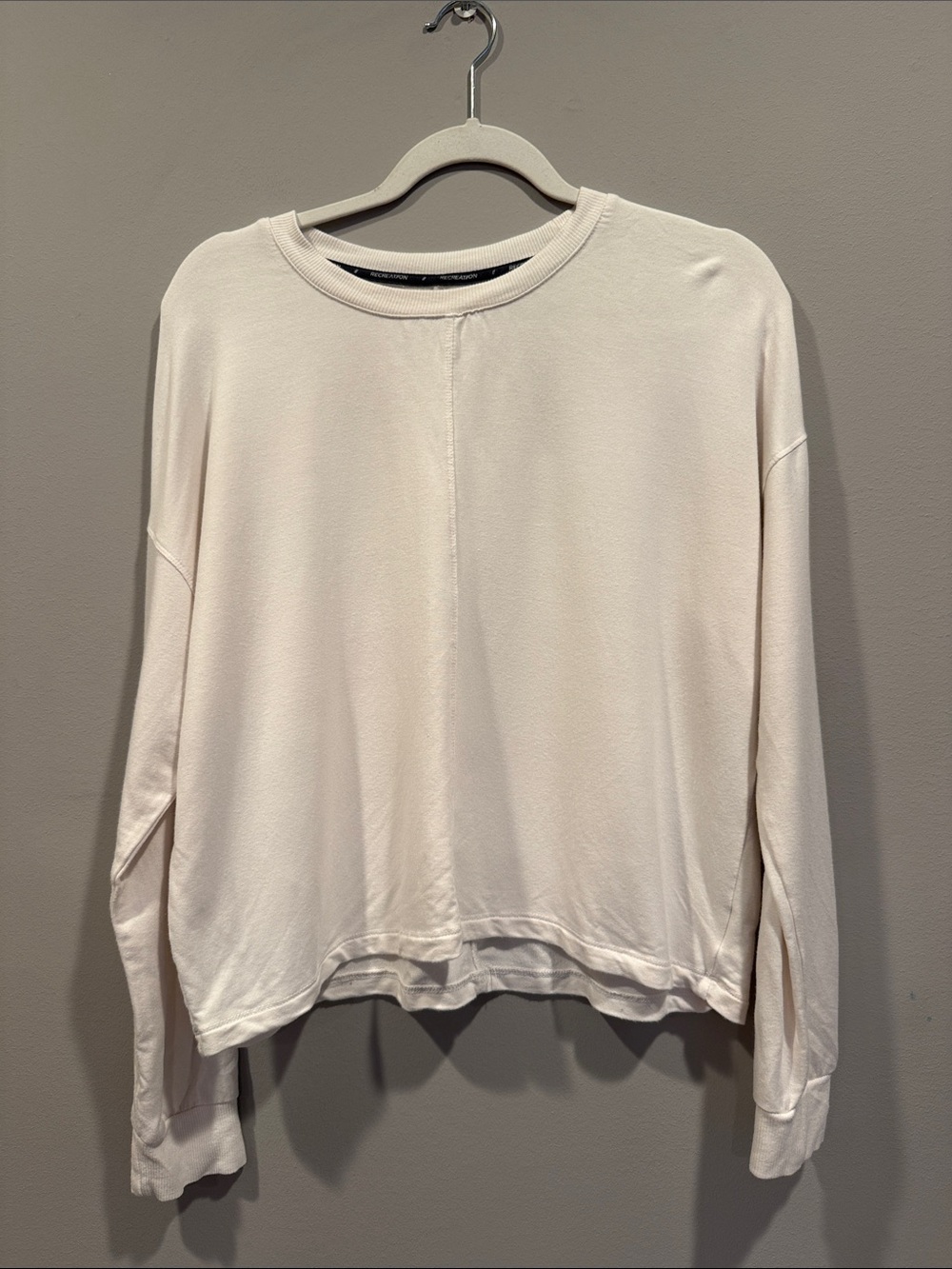 Recreation by Thread & Supply Cream Slouchy Long Sleeve Top - Size M